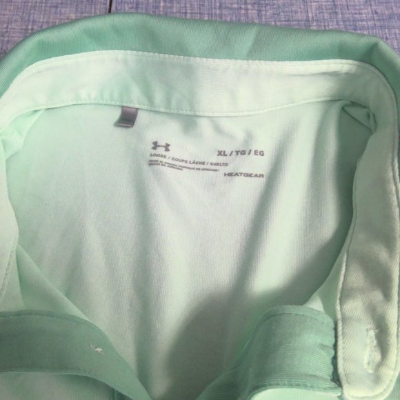 TPC Colorado Golf Polo Shirt Under Armour Green Men's XL - Picture 5 of 9